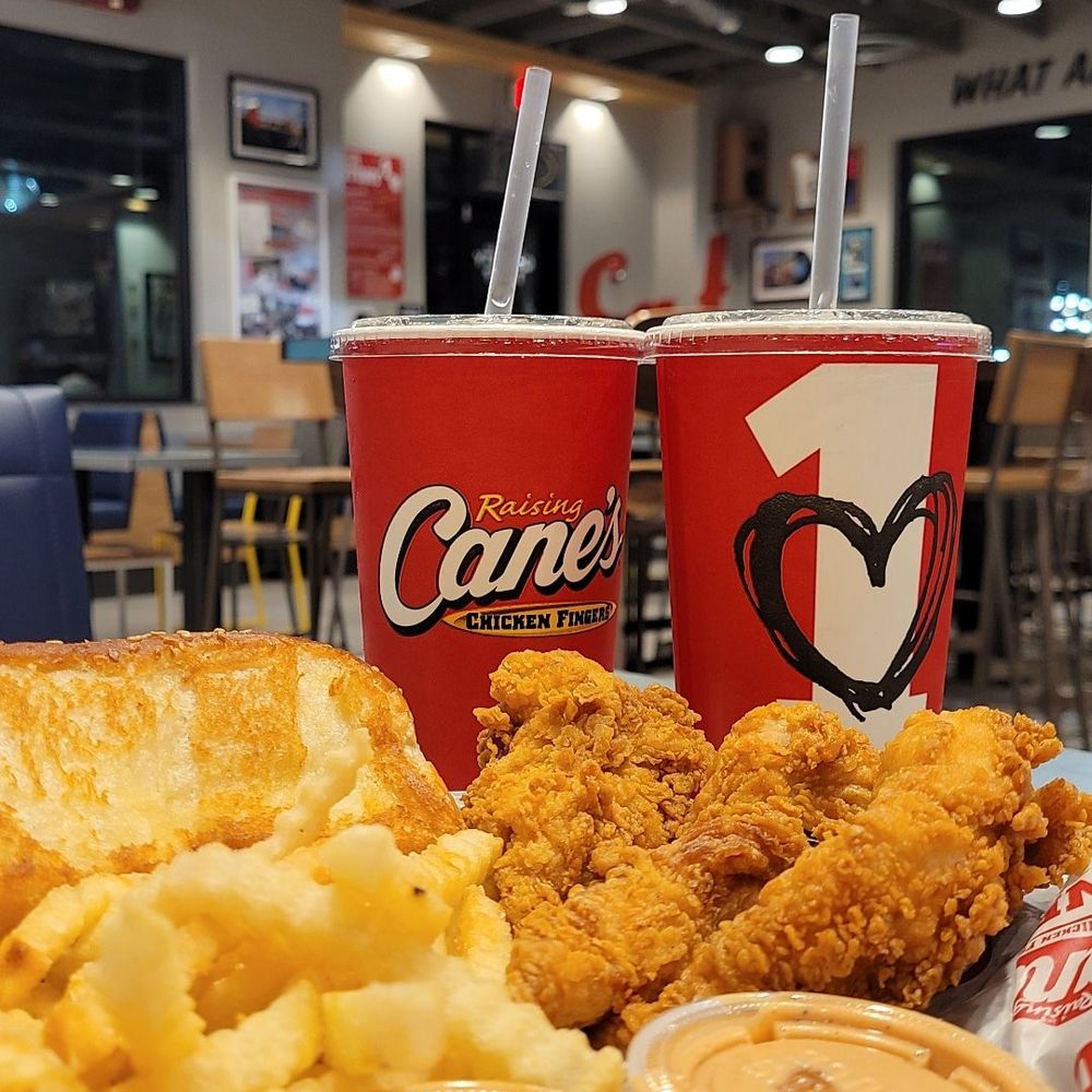 Raising Cane's Chicken Fingers - The Caniac Combo - Fast Food Near Me - Clovis, California Raising Cane's Chicken Fingers - The Caniac Combo - Fast Food Near Me - Clovis, California