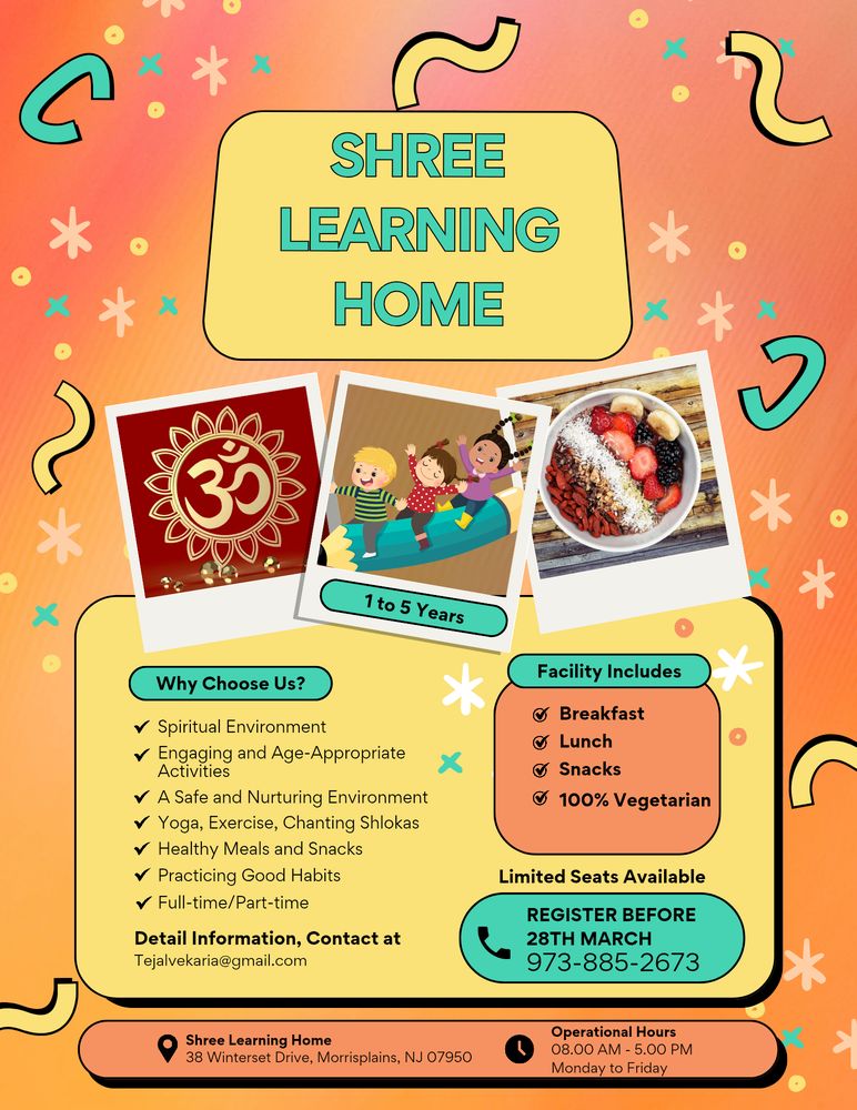 Shree Learning Home - childcare center in Morris Plains, NJ