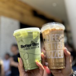 Better Buzz Coffee Fashion Valley - Matcha Tea Latte w/ oat milk & Best Drink Ever