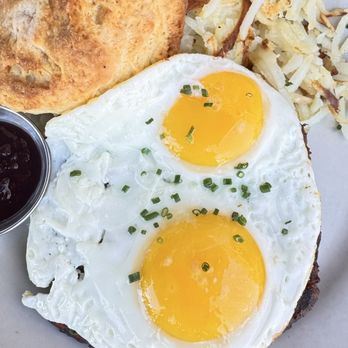 Wilma & Frieda's Cafe - Meatloaf and a huge homemade biscuit. - Comfort Food Near Me - Palm Desert, California