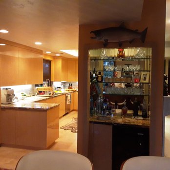 Cabinets by Precision Works - Open bar integrated - Cabinetry Near Me - Indio, California Cabinets by Precision Works - Open bar integrated - Cabinetry Near Me - Indio, California
