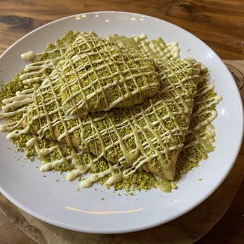 Cello Cafe and Crepes - Pistachio crepe - Desserts Near Me - Orland Park, Illinois Cello Cafe and Crepes - Pistachio crepe - Desserts Near Me - Orland Park, Illinois