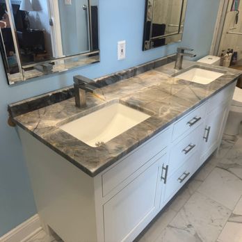 TR Granite - Ijen blue quartzite vanity top - Countertop Installation Near Me - Chantilly, Virginia TR Granite - Ijen blue quartzite vanity top - Countertop Installation Near Me - Chantilly, Virginia