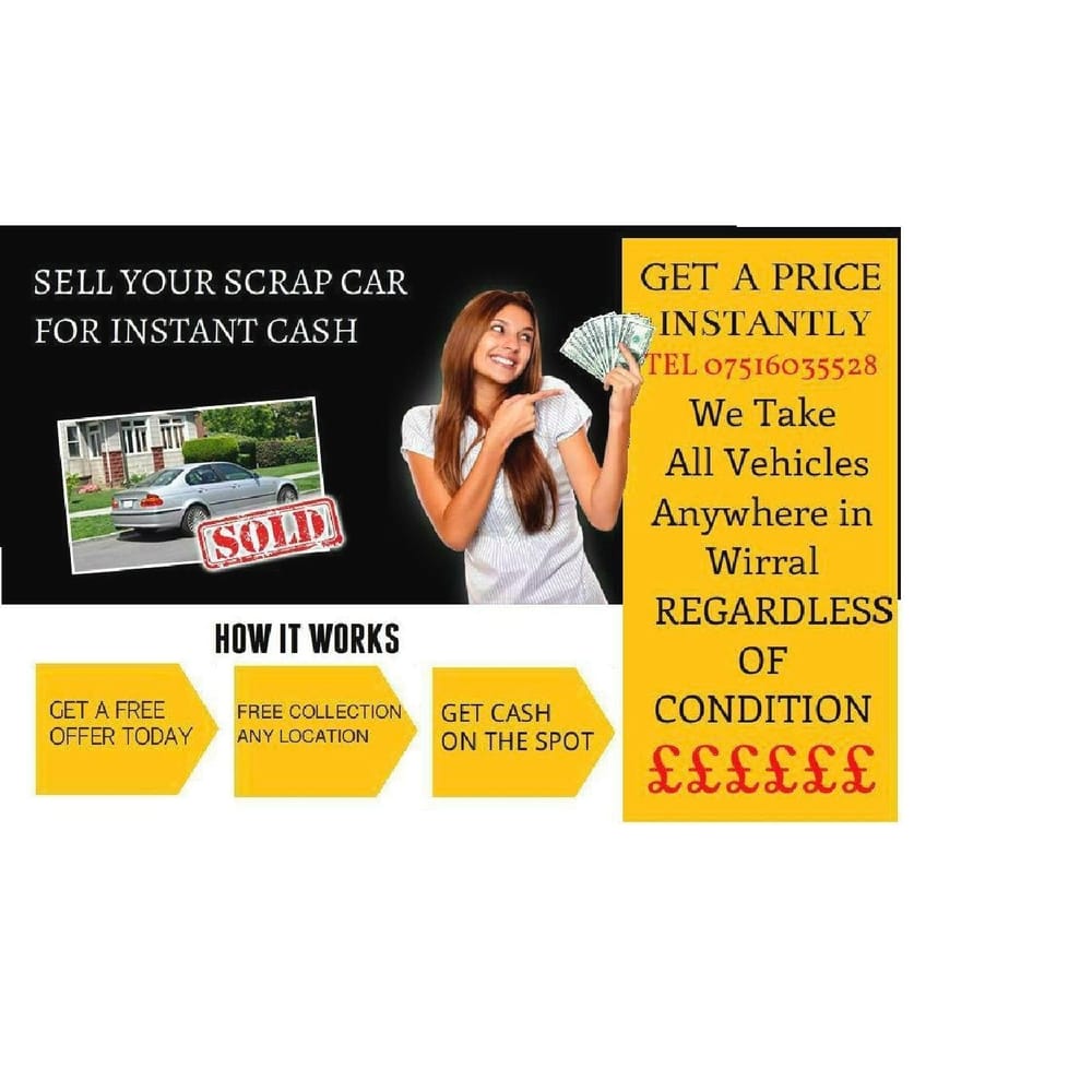 BIRKENHEAD SCRAP CAR REMOVAL 43 Bedford Rd, Birkenhead, Merseyside