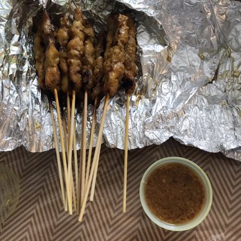 Malay Restaurant - Chicken Satay w/ Peanut Sauce - Malaysian Near Me - Flushing, New York Malay Restaurant - Chicken Satay w/ Peanut Sauce - Malaysian Near Me - Flushing, New York