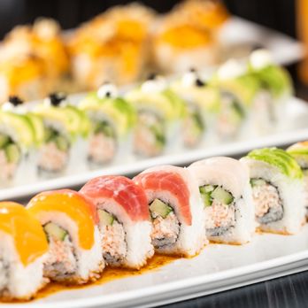 Black Ship Little Katana - a plate of sushi - Sushi Bars Near Me - Dallas, Texas Black Ship Little Katana - a plate of sushi - Sushi Bars Near Me - Dallas, Texas