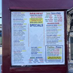 El Sabor De Mi Pueblo - Menu
