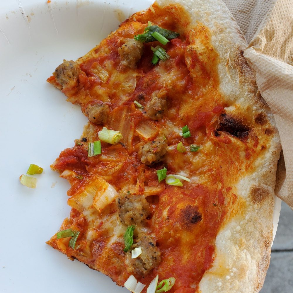 Kimchi sausage slice Kimchi sausage slice