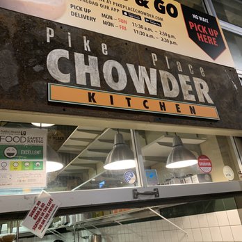 Pike Place Chowder - down the hall is the grab & go window. - Seafood Near Me - Seattle, Washington