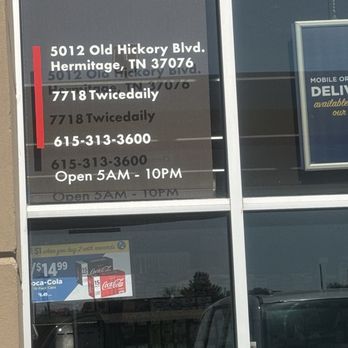 Twice Daily - Convenience Stores Near Me - Hermitage, Tennessee Twice Daily - Convenience Stores Near Me - Hermitage, Tennessee