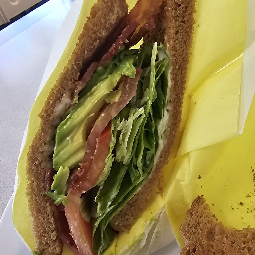 BLT on wheat bread with avocado!