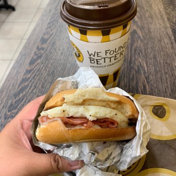 Einstein Bros. Bagels - ham and cheese egg bagel sandwich and a soy white mocha - Bagels Near Me - Ontario, California Einstein Bros. Bagels - ham and cheese egg bagel sandwich and a soy white mocha - Bagels Near Me - Ontario, California