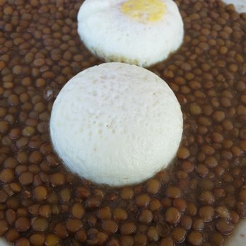 Sunset Juice Cafe - Lentils with eggs - Juice Bars & Smoothies Near Me - Miami Beach, Florida