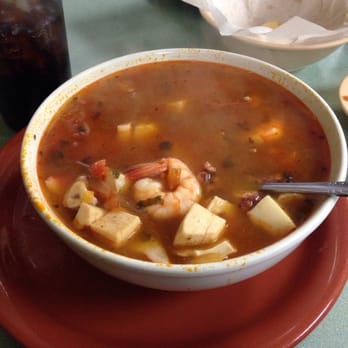 Mariscos Las Brisas - Caldo de Camaron was great..first time here and the place was packed during lunch .. - Mexican Near Me - Ontario, California