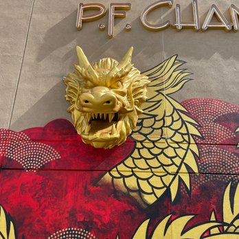 P.F. Chang's -  a dragon head on the side of a building - Asian Fusion Near Me - Rockaway, New Jersey