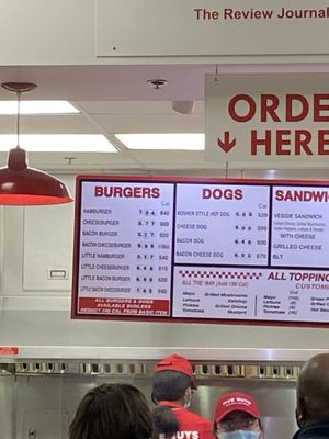 Menu photo 4 Five Guys Henderson, NV