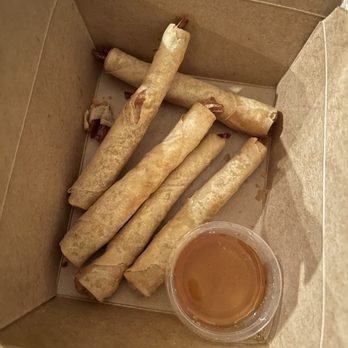 Siam Station - shrimp rolls w sweet and sour sauce (yum) - Thai Near Me - Cerritos, California