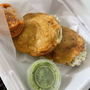 Carnitas Don Javier - Gorditas de Chicharrón / Fried Pork Rind Gorditas - Mexican Near Me - Germantown, Maryland Carnitas Don Javier - Gorditas de Chicharrón / Fried Pork Rind Gorditas - Mexican Near Me - Germantown, Maryland