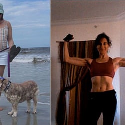 Bwright Method Coaching - Before and after she wanted to get lean and fit.