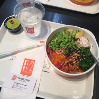 Poki One N Half - regular bowl, love the branding - Poke Near Me - San Diego, California Poki One N Half - regular bowl, love the branding - Poke Near Me - San Diego, California