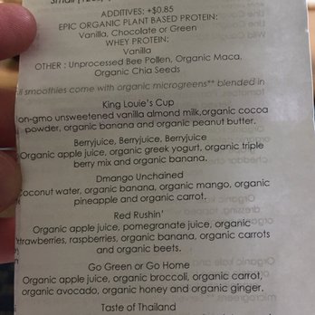 Kindbelly Cafe - Smoothie menu. - Juice Bars & Smoothies Near Me - Myrtle Beach, South Carolina Kindbelly Cafe - Smoothie menu. - Juice Bars & Smoothies Near Me - Myrtle Beach, South Carolina