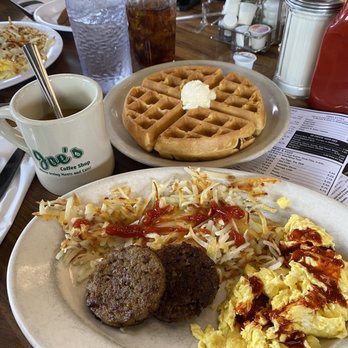 Joe's Coffee Shop - Big Bird breakfast with waffle & coffee - Coffee & Tea Near Me - Irving, Texas