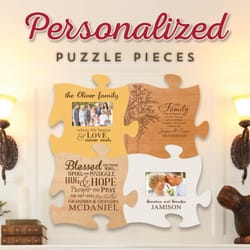 Crown Engraving - Personalized Puzzle Pieces