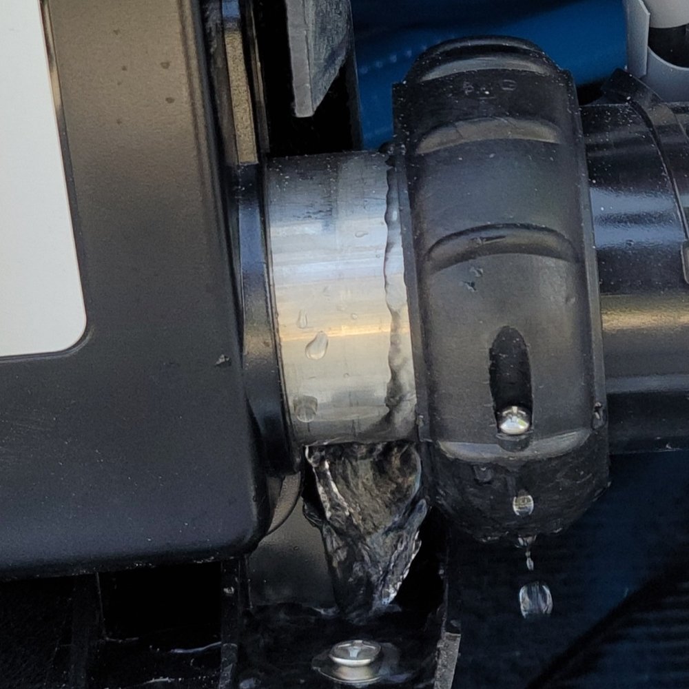Leak from the hot tub