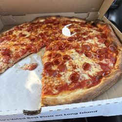 Pepperoni pizza extra crispy pepperoni to the point they turn to little grease cups