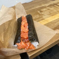 Poke Parlor - Spicy salmon sushi burrito with an extra scoop of salmon