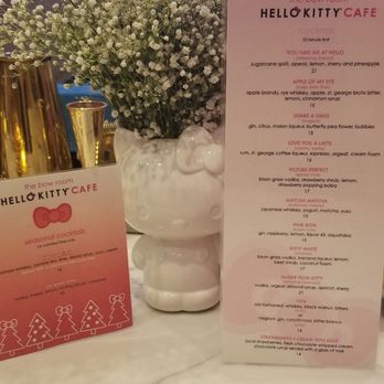 Hello Kitty Cafe - Regular menu and Holiday menu - Cafes Near Me - Irvine, California