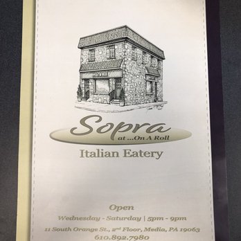 Sopra Italian Eatery - menu - Italian Near Me - Media, Pennsylvania Sopra Italian Eatery - menu - Italian Near Me - Media, Pennsylvania