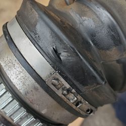 Toyota of Plano - Mechanic or employee put a knife PURPOSELY through the left CV boot.