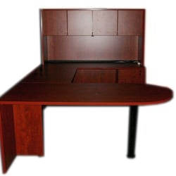 Smart Buy Office Furniture - $799 Executive U Shape Desk Features Executive Bullet Desk Shell, Bridge, Credenza, Hutch, and Storage Pedestal