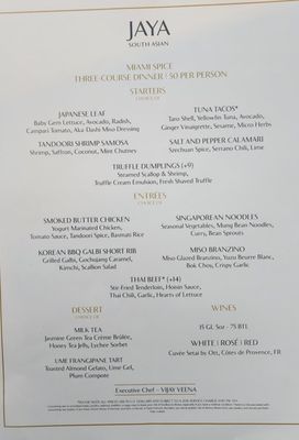 Menu photo 1 Jaya at The Setai Miami Beach, FL Menu photo 1 Jaya at The Setai Miami Beach, FL