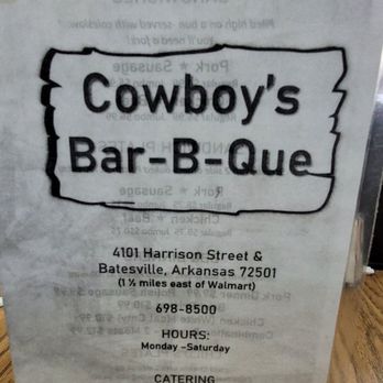 Cowboys BBQ - a sign for cowboys bbq - Barbeque Near Me - Batesville, Arkansas Cowboys BBQ - a sign for cowboys bbq - Barbeque Near Me - Batesville, Arkansas