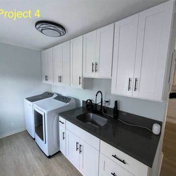 OCG Building Supply - Final product of cabinets and laundry room with soft clothes hinges - Cabinetry Near Me - Honolulu, Hawaii