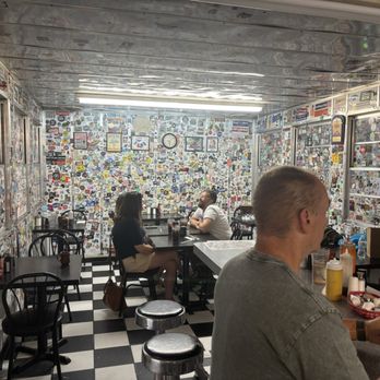 Fleetwood Diner - The eclectic sticker decor. - Salad Near Me - Ann Arbor, Michigan Fleetwood Diner - The eclectic sticker decor. - Salad Near Me - Ann Arbor, Michigan