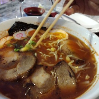 ZEN Sushi + Robata Grill - Spicy ramen with pork - Sushi Bars Near Me - Boca Raton, Florida ZEN Sushi + Robata Grill - Spicy ramen with pork - Sushi Bars Near Me - Boca Raton, Florida