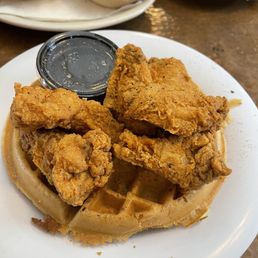 Chicken and Belgium waffle