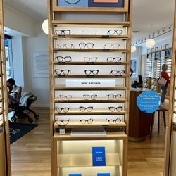 Warby Parker Winter Park - One of the many displays of frames