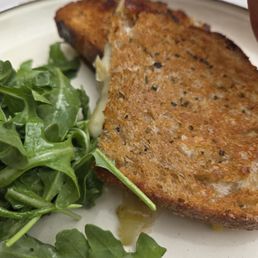 Grueyere & Leek Grilled cheese.