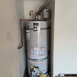 New water heater. New water heater.