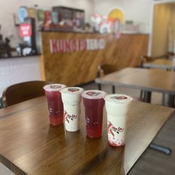 Kung Fu Tea - Winter Melon Milk Tea and Rosehip Lemonade