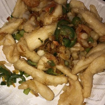 New Village - Fried Scallop, Shrimp & Squid with Spicy Salt - Cantonese Near Me - Germantown, Maryland