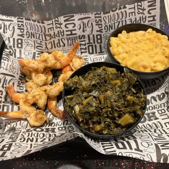 This Is It Drinks and BBQ - Grilled Jumbo Shrimp, Greens, Mac & Cheese - Barbeque Near Me - Toledo, Ohio This Is It Drinks and BBQ - Grilled Jumbo Shrimp, Greens, Mac & Cheese - Barbeque Near Me - Toledo, Ohio