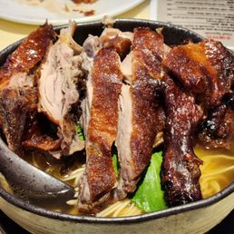 Roast Duck Egg Noodle Soup