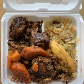 Tony's Caribbean Kitchen - Oxtail served with rice, stewed veggies and plantains - Caribbean Near Me - New London, Connecticut Tony's Caribbean Kitchen - Oxtail served with rice, stewed veggies and plantains - Caribbean Near Me - New London, Connecticut