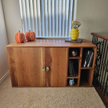 Burnished Bower - Custom credenza for Litter Robot 4 - Carpenters Near Me