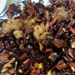 Mostly eaten chili chicken